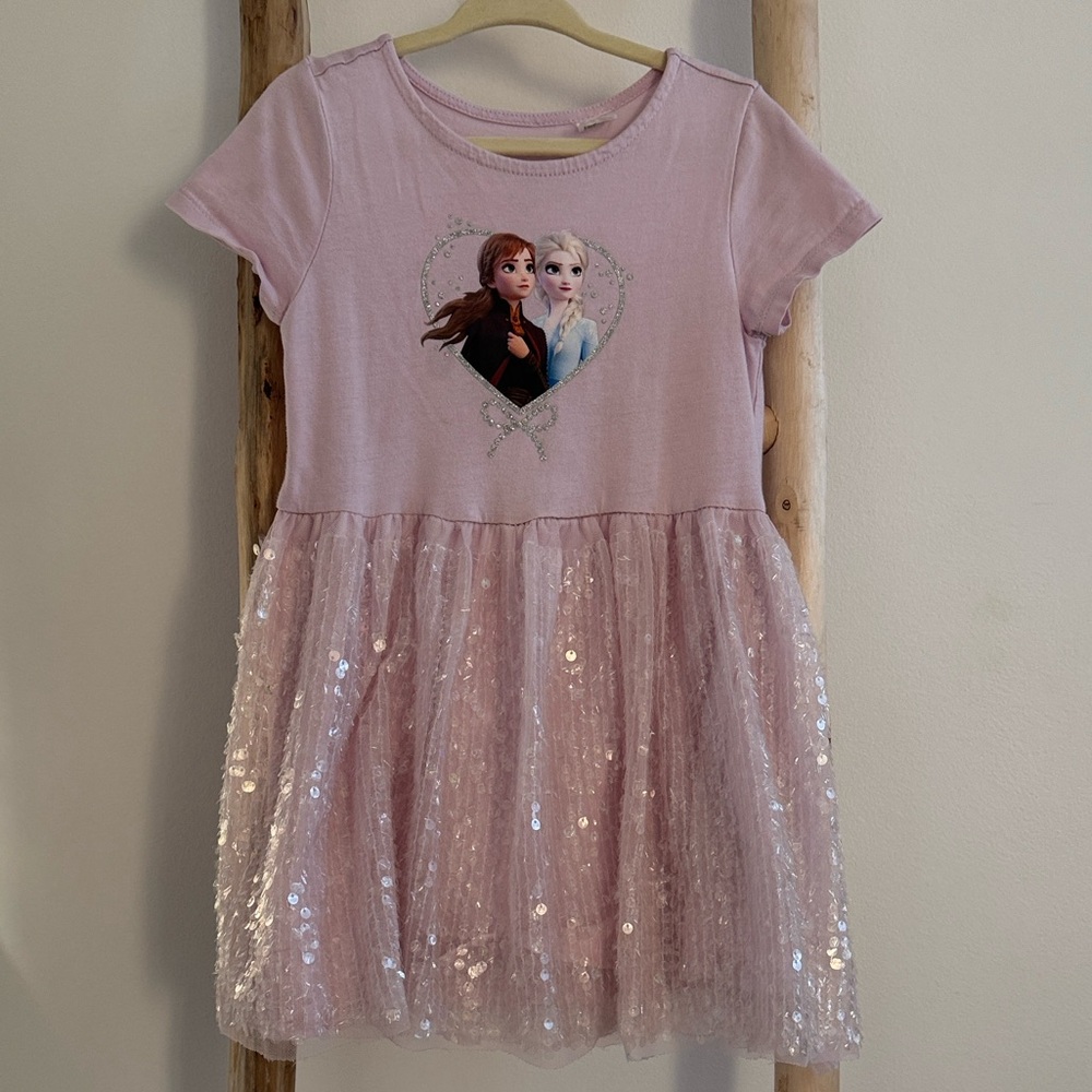 Disney Frozen Pink Sequin Dress - Picture 4 of 5